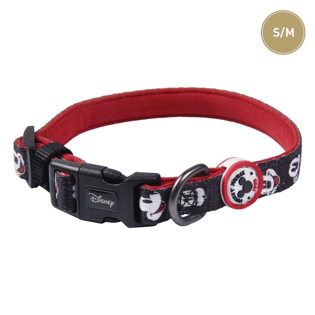 Κολλάρο Σκύλου Mickey Mouse Μαύρο S/M